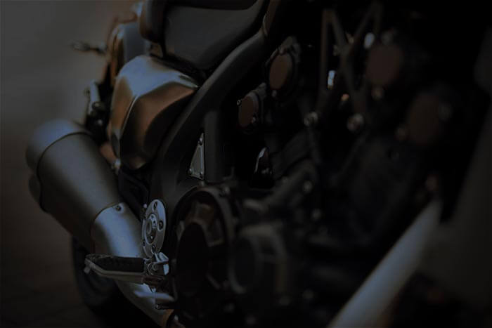 close up of the side of a motorcycle